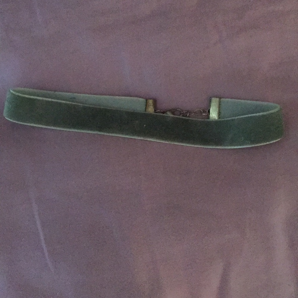Velvet Green Choker Necklace